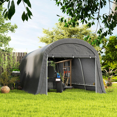 Rootz Garden Shed - Tool Tent - Set Up Garage - Waterproof - UV-Resistant - 300cm x 600cm x 230cm - Durable Protection