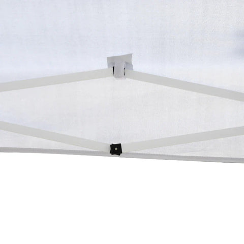 Rootz Gazebo - Pop-up Folding Gazebo - Garden Gazebo - Foldable Party Tent - Garden Tent - UV Protection - Steel + Oxford - White - 2.95 x 2.95 m