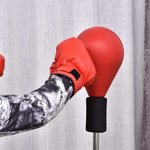 Rootz Punching Ball Set - Boxing Training Set - Height Adjustable 136-154 cm - Enhance Coordination - 48 cm Base with Gloves
