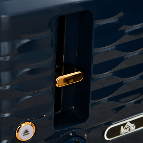 Rootz 2-in-1 Toaster and Kettle Set - Breakfast Combo - Blue Kitchen Appliances - 7 Browning Levels - 24.1cm x 19.5cm x 23.2cm