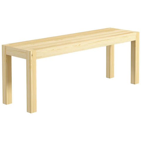 Rootz Gestoffeerde Banken - Houten Bank - Keukenbank - Massief Hout - 3-zits Bank - Grenenhout - Naturel - 120 Cm X 33 Cm X 45 Cm