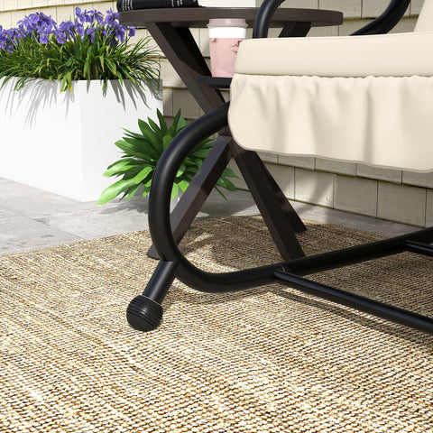 Rootz 2-in-1 Garden Swing - Hollywood Swing - Transformable Couch - Sun Protection - 200x120x164 cm - Cream White