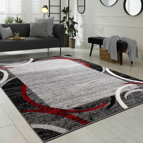 Moroccan Pattern Rug – Modern Oriental Style – Soft Short Pile – Durable & Elegant – For Living Room, Bedroom, Dining Room