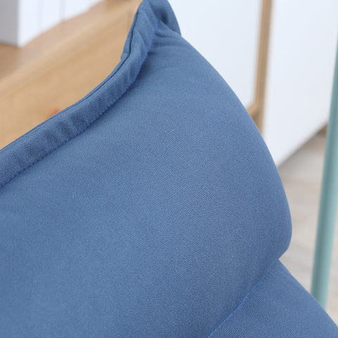 Rootz Floor-Level Lounger Chair - Swivel Chair - Rotatable Seat - Adjustable Comfort - 62 x 70 x 95 cm - Blue