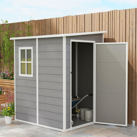 Rootz Tool Shed - Garden Shed - Storage Shed - Secure Lock - 122 x 149 x 192/177 cm
