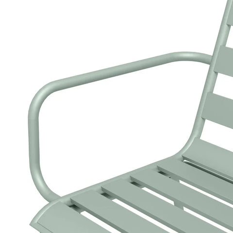 Rootz Garden Furniture Sets - Dining Table - Modern Design - 5-piece - Outdoor Furniture Set - Weatherproof - Steel - Green - 80 x 80 x 74 cm