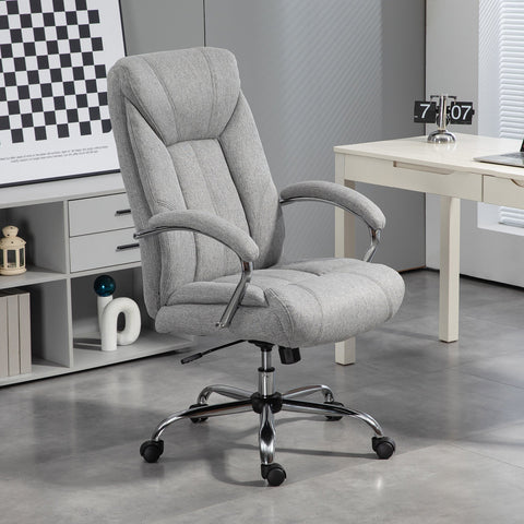 Rootz Ergonomic Office Chair - High Back Task Chair - Desk Chair - Adjustable Height & Breathable Fabric - 65 x 78 x 110-118cm