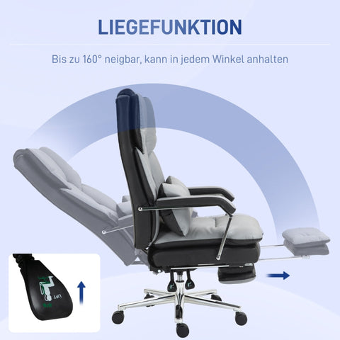 Rootz Office Chair - Gaming Chair - Executive Chair - Thick Foam Padding - PU Leather - 63cm x 71cm x 123-129cm