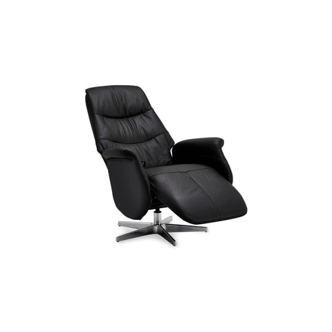 Rootz Armchair - Recliner, Swivel Chair - Leather and PVC - Comfortable, Durable, Adjustable - 90cm x 79cm x 114cm