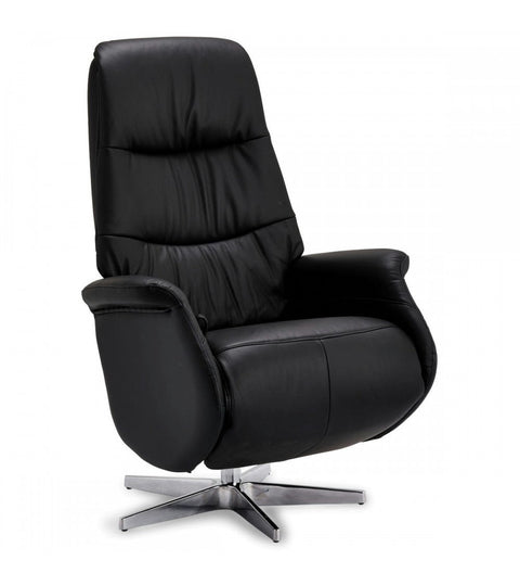 Rootz Armchair - Recliner, Swivel Chair - Leather and PVC - Comfortable, Durable, Adjustable - 90cm x 79cm x 114cm