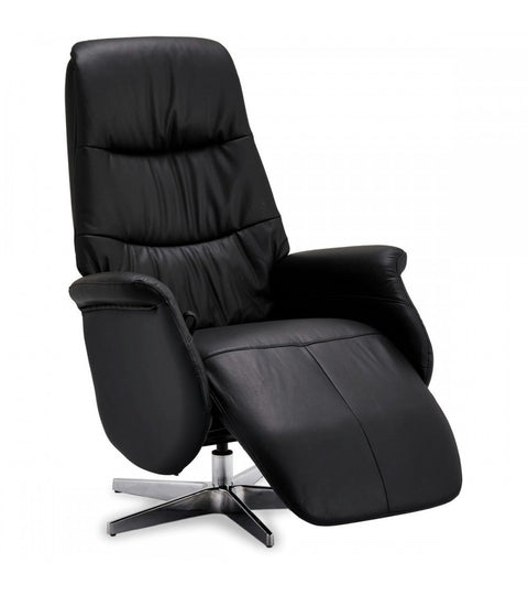 Rootz Armchair - Recliner, Swivel Chair - Leather and PVC - Comfortable, Durable, Adjustable - 90cm x 79cm x 114cm