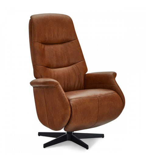 Rootz Armchair - Leather Office Chair - Swivel Recliner - Adjustable Comfort, Sturdy Design, Easy Assembly - 79cm x 90cm x 114cm