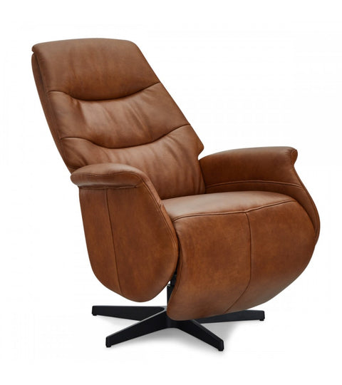Rootz Armchair - Leather Office Chair - Swivel Recliner - Adjustable Comfort, Sturdy Design, Easy Assembly - 79cm x 90cm x 114cm