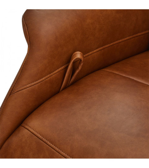 Rootz Armchair - Leather Office Chair - Swivel Recliner - Adjustable Comfort, Sturdy Design, Easy Assembly - 79cm x 90cm x 114cm