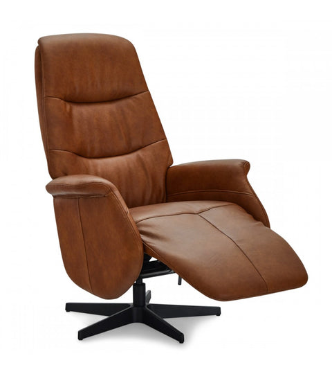 Rootz Armchair - Leather Office Chair - Swivel Recliner - Adjustable Comfort, Sturdy Design, Easy Assembly - 79cm x 90cm x 114cm
