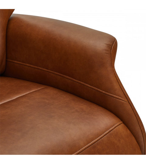 Rootz Armchair - Leather Office Chair - Swivel Recliner - Adjustable Comfort, Sturdy Design, Easy Assembly - 79cm x 90cm x 114cm