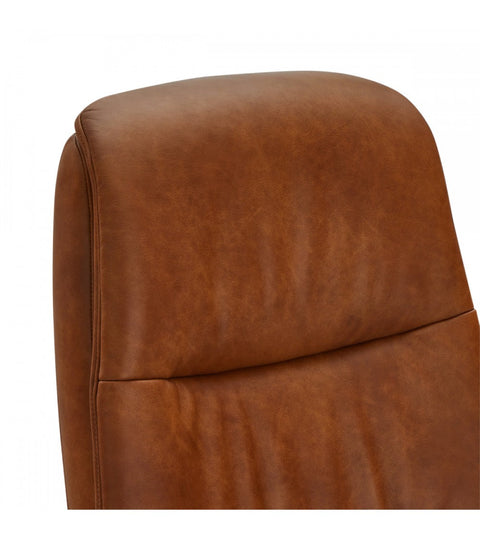 Rootz Armchair - Leather Office Chair - Swivel Recliner - Adjustable Comfort, Sturdy Design, Easy Assembly - 79cm x 90cm x 114cm