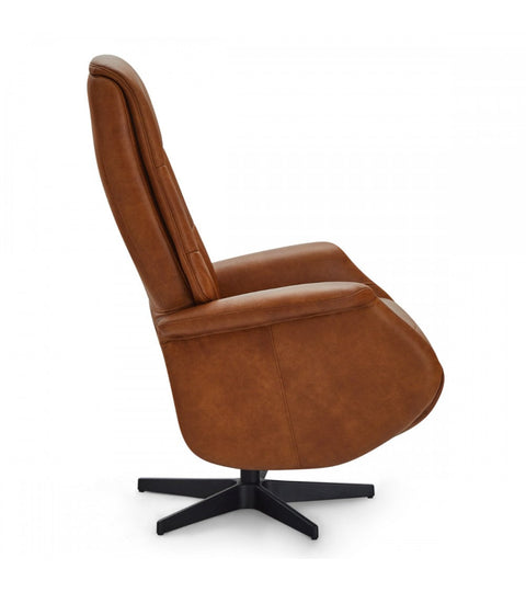 Rootz Armchair - Leather Office Chair - Swivel Recliner - Adjustable Comfort, Sturdy Design, Easy Assembly - 79cm x 90cm x 114cm