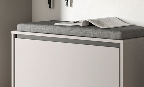 Rootz Seat Cushion 80s Grey - Sitting Pad - Soft Cushion - Comfort Boost - 80cm x 33cm x 5cm