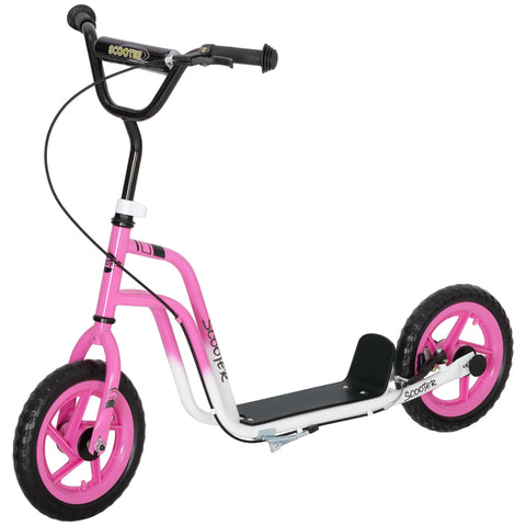 Rootz Children's Pink Scooter - Kids Kick Scooter - Adjustable Handlebar Scooter - Safe Handbrake - 80-88h x 50w x 31L cm
