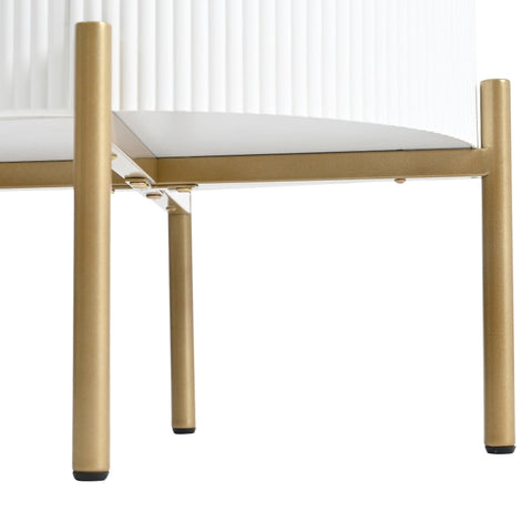 Rootz Elegant Side Table - Coffee Table - Accent Table - Luxury Marble Surface - 50L x 50W x 51H cm