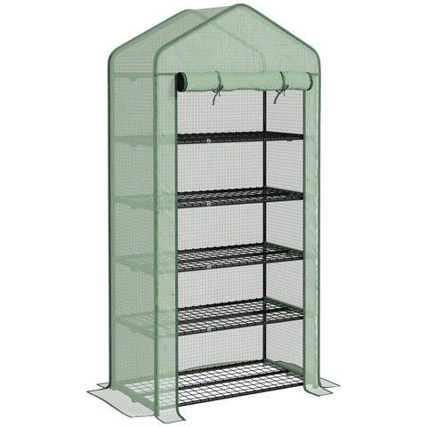 Rootz Garden Greenhouse - Plant Shelter - Outdoor Plant House - Extends Growth Period - 90l x 49b x 193h cm
