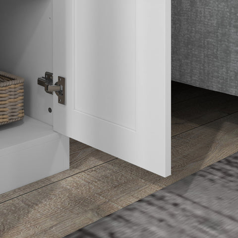 Rootz Cabinet Storage Furniture - 2 Door Cupboard - Chest of Drawers - High-Quality MDF - 60cm x 36.5cm x 175cm