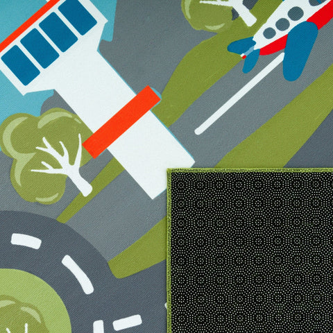 Play Street Rug – Creative Kids’ Room Carpet – Soft, Durable & Easy-Clean – City Map Design