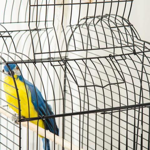 Rootz Bird Cage Explanies - Bird Aviary - Pet Enclosure - Rollable Design - 46 x 36 x 130 cm