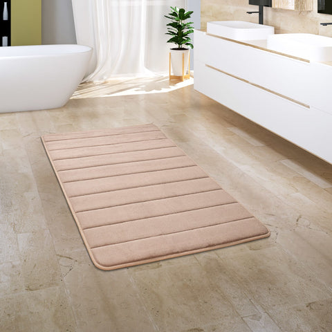 Memory Foam Bath Mat – Soft, Durable, Embossed Patterns – Relaxing Comfort