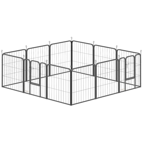 Rootz Dog Park Kennel - Puppy Playpen - Pet Enclosure - Versatile Design - 168x168x60cm or 224x112x60cm