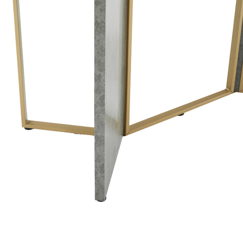 Rootz Modern Dining Table - Cement Look - Versatile Table - Durable & Easy to Clean - 119cm x 70cm x 75cm