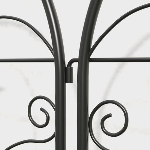 Rootz 2 Piece Set Rankgitter - Trellis - Plant Supports - Rustproof Stability - 50cm x 120cm Black