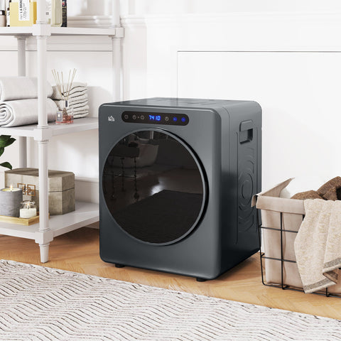 Rootz Tumble Dryer - Portable Dryer - Compact Laundry Solution - Touch Operation - 4kg Capacity - 6 Programs - 49cm x 43cm x 61cm - Grey