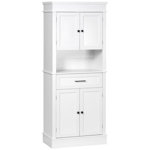 Rootz Kitchen Buffet Cabinet - Storage Cupboard - Pantry Organizer - Versatile Storage - 74cm x 39.5cm x 183cm