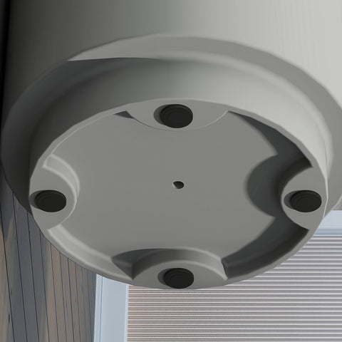 Rootz Outdoor Side Table - Cooler Ice Bucket - Grey Concrete - Keeps Drinks Chilled - Ø37.5 x 43.5H cm