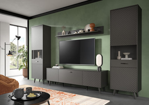 Rootz Living Room Set - Lounge Furniture - Home Organizer - Eye-catching Design - 331cm x 195cm x 40cm