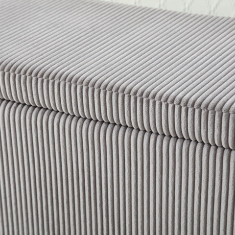 Rootz Modern Storage Stool - Minimalist Ottoman - Velvet Bench - Durable & Comfortable - 112L x 41W x 42H cm