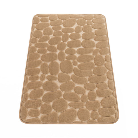Memory Foam Bath Mat – Soft, Durable, Embossed Patterns – Relaxing Comfort