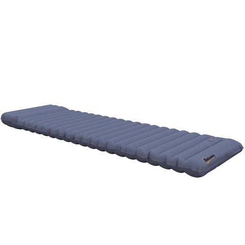 Rootz Campingmat - Luchtmatras - Waterbestendig - Voetpomp - Scheurbestendig - Waterdicht - Snel opblazen - TPU gecoat nylon - Blauw - 200L x 60W x 10H cm
