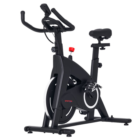 Rootz Fitness Home Trainer Bike - Exercise Bike - Spin Bike - Adjustable Resistance - 106cm x 53cm x 111-123cm