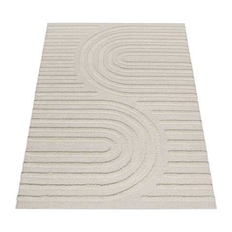 Soft High-Pile Rug - Minimalist Scandinavian & Geometric Patterns - Durable & Elegant