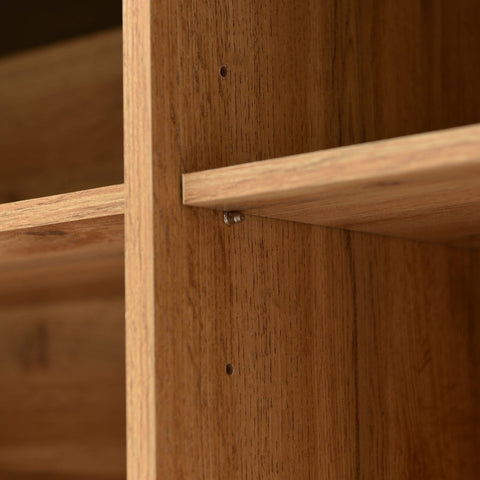 Rootz Modern Sideboard - Buffet Cabinet - Storage Console - Adjustable Shelves - 160L x 35W x 76H cm - Black Wood Finish - Easy Assembly