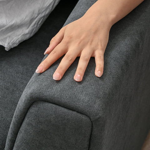 Rootz 3-Seater Sofa Bed - Sofa Bed - Upholstered Sofa - Converts to Sleeper - 232cm x 141cm x 85cm -Grey