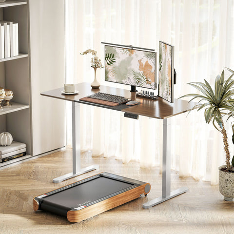 Rootz Electric Desk Frame - Adjustable Desk Base - Memory Function - Promotes Ergonomic Work - Steel, White - 83cm x 45cm x 70-118cm