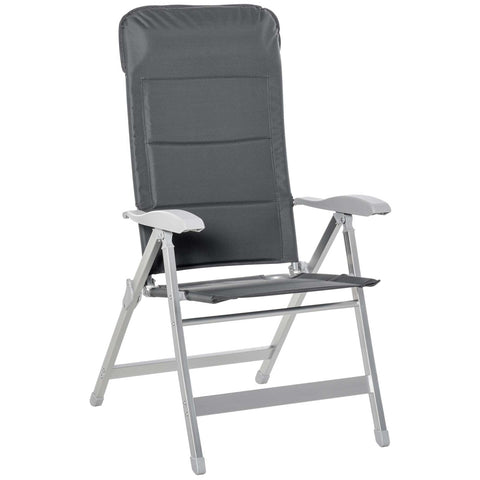 Rootz Garden Chair - Foldable Seat - Adjustable Recliner - High Comfort - 75cm x 61.5cm x 115cm - Water-Repellent Oxford Fabric