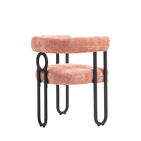 Rootz 2 Piece Set Chenille Dining Chairs - Dining Room Chairs - Office Chairs - Padded Comfort - 60cm x 47cm x 72cm
