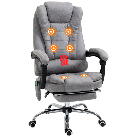 Rootz Office Massage Chair - Heated Chair - Ergonomic Seating - Adjustable Comfort - 65cm x 70cm x 111-119cm