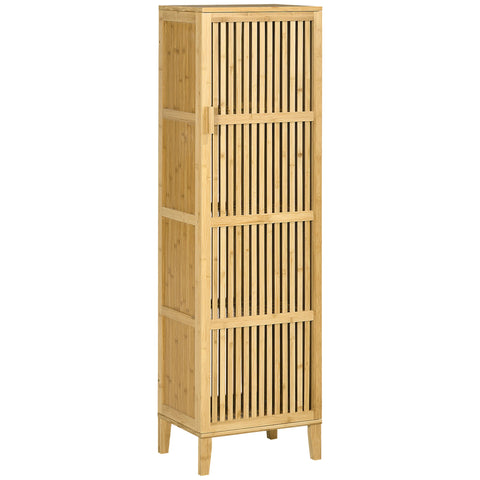 Rootz Bamboo Storage Cabinet - Organizer - Tall Cabinet - Space-Saving - 40 x 30 x 140 cm
