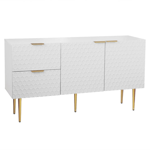 Rootz Elegant Sideboard - Storage Cabinet - Buffet Table - Ample Storage - 135L x 40W x 75H cm